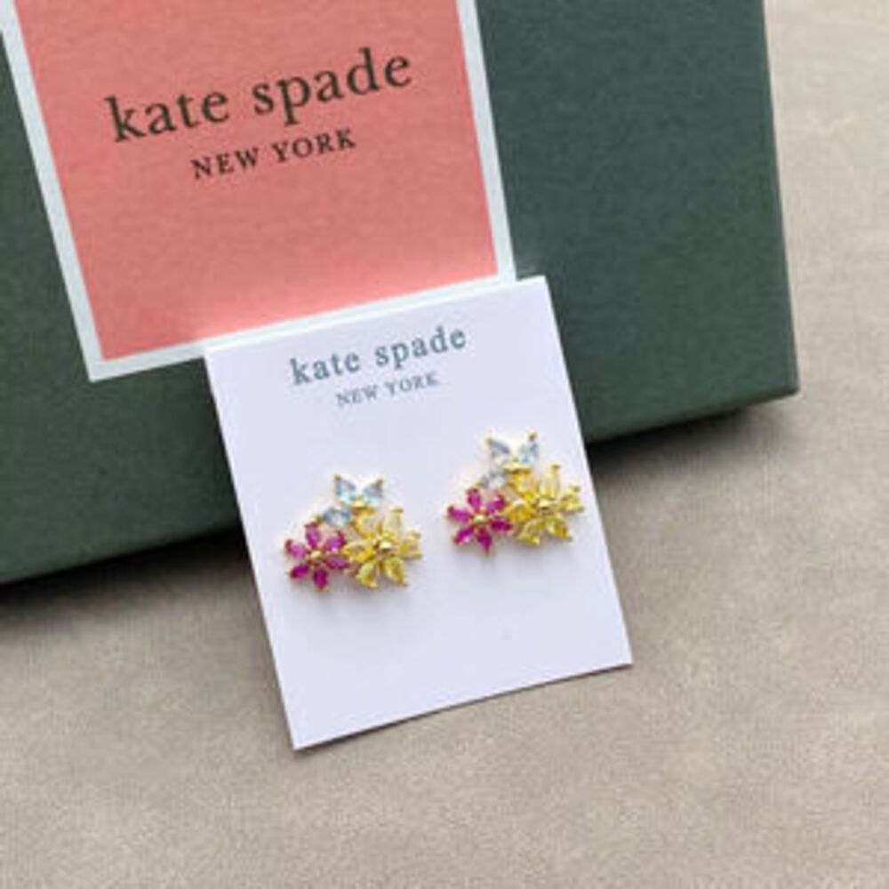 kate spade Colorful Rice Grain Flower Stud Earrings